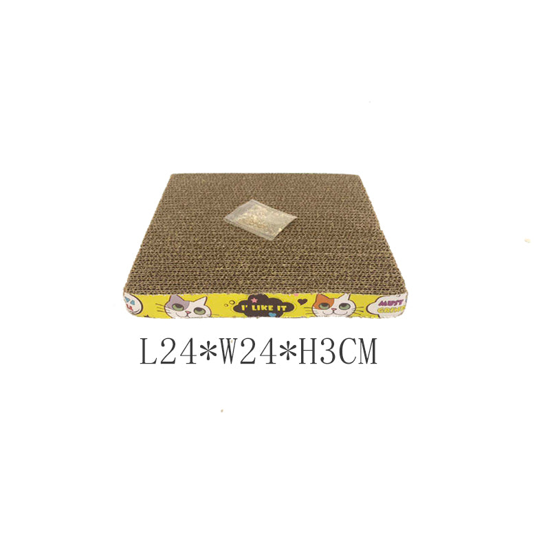KFX-8515133 Cat Scratch Board - Durable Paper Material for Cats, 24 x 24 x 3 cm