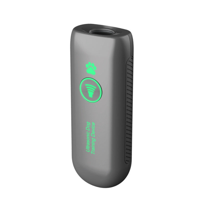 KFX-8518205 Portable Ultrasonic Bark Control Handheld Device for Dogs - Gray Plastic Training Tool