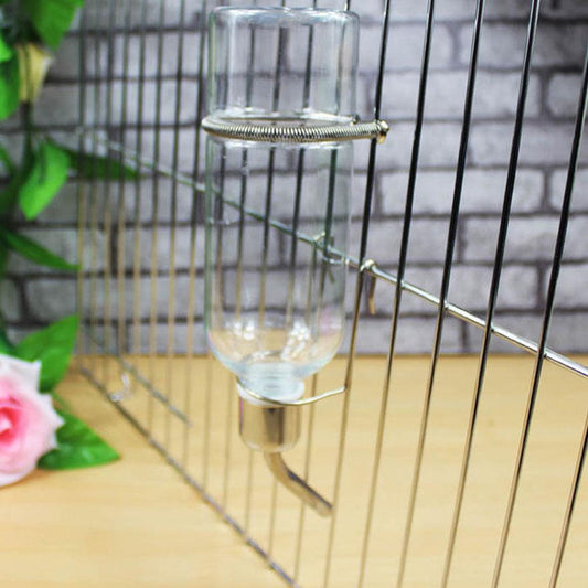 KFX-8520765 Stainless Steel Ball Faucet Water Dispenser for Pets - 180ML Plastic Bottle