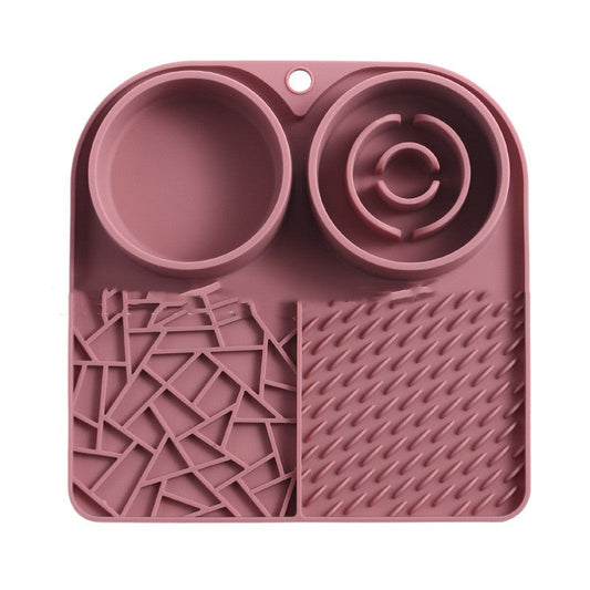 KFX-8520893 Silicone Pet Slow Feeder Mat with Strong Suction Cups for Cats - Available in Multiple Colors