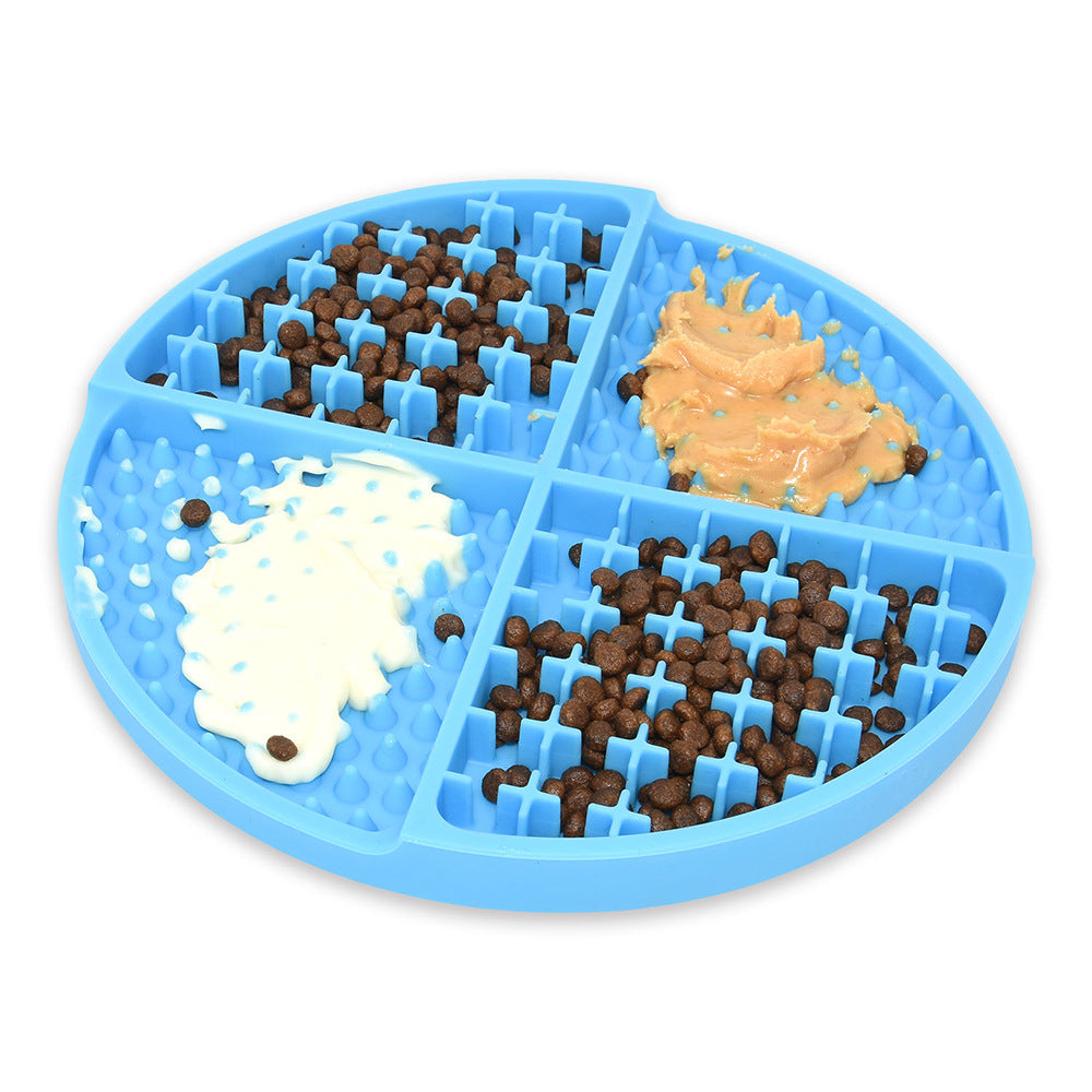 KFX-8520893 Silicone Pet Slow Feeder Mat with Strong Suction Cups for Cats - Available in Multiple Colors