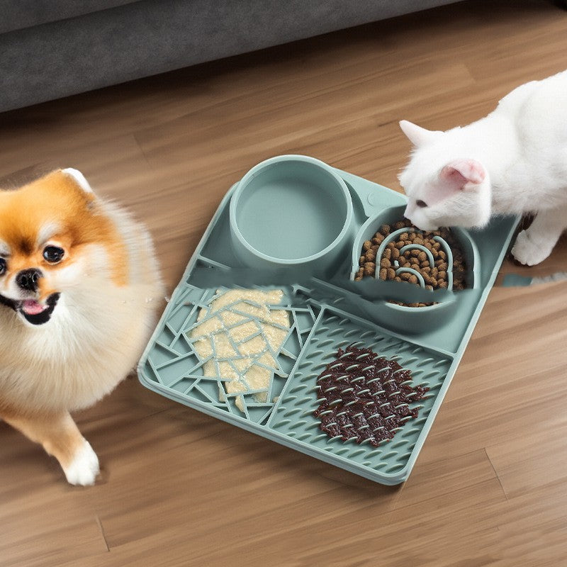 KFX-8520893 Silicone Pet Slow Feeder Mat with Strong Suction Cups for Cats - Available in Multiple Colors
