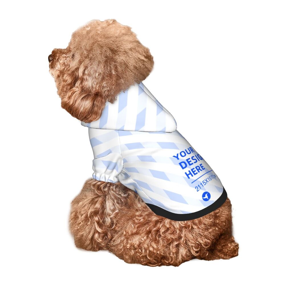 KFX-8524861 Cozy Hooded Sweater for Small Pets - Soft, Breathable Polyester Clothing