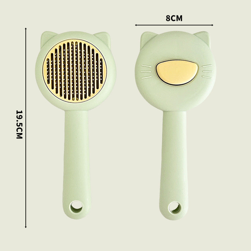 KFX-8526269 Self-Cleaning Cat and Dog Comb for Effortless Hair Removal and Anti-Knotting