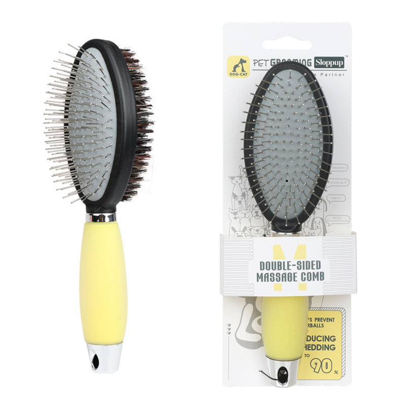 KFX-8532029 Pet Comb for Dogs - Fluffy Needle Knotting Tool with Silicone Handle in Various Colors