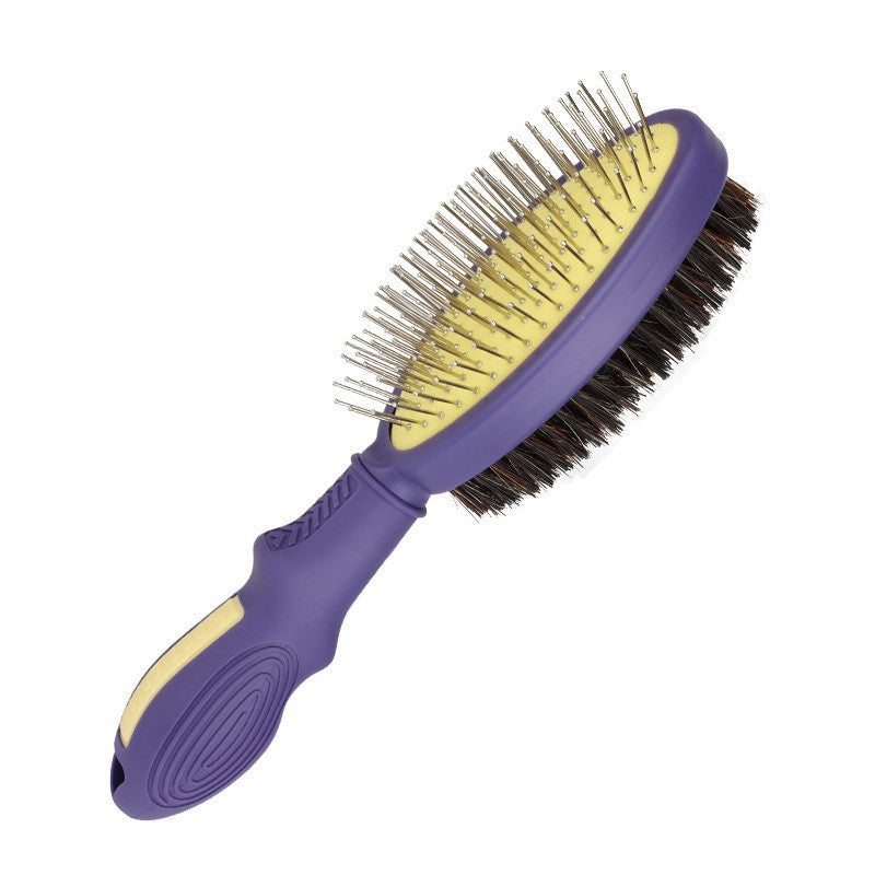 KFX-8532029 Pet Comb for Dogs - Fluffy Needle Knotting Tool with Silicone Handle in Various Colors