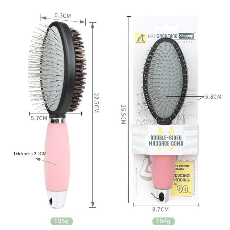 KFX-8532029 Pet Comb for Dogs - Fluffy Needle Knotting Tool with Silicone Handle in Various Colors