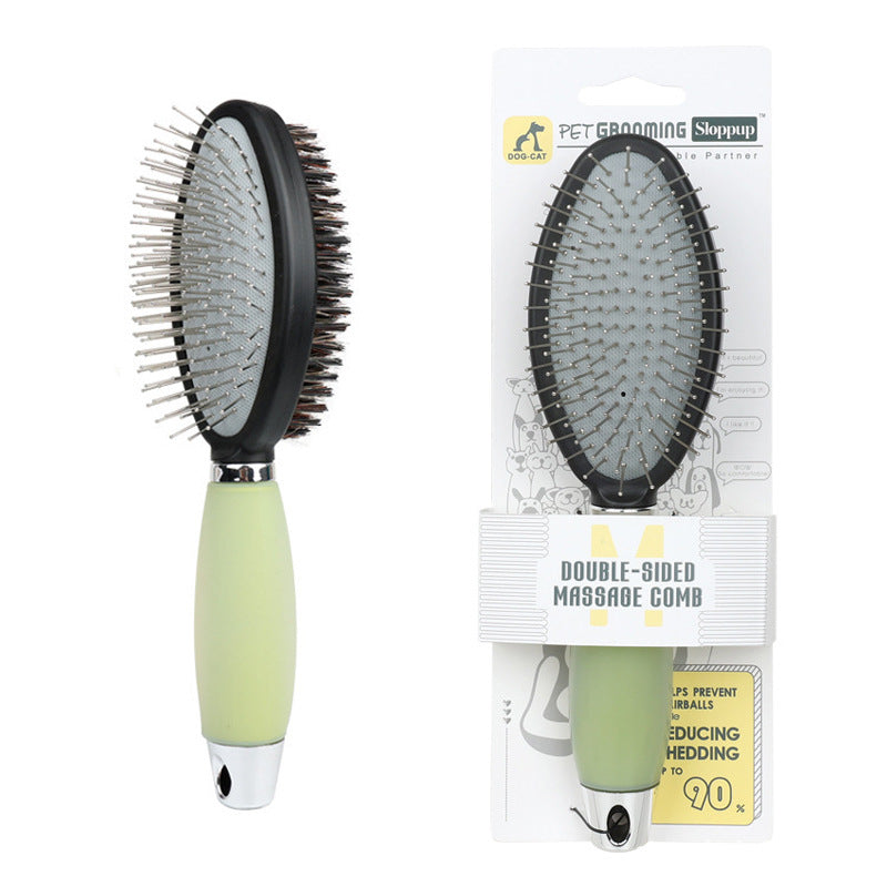 KFX-8532029 Pet Comb for Dogs - Fluffy Needle Knotting Tool with Silicone Handle in Various Colors
