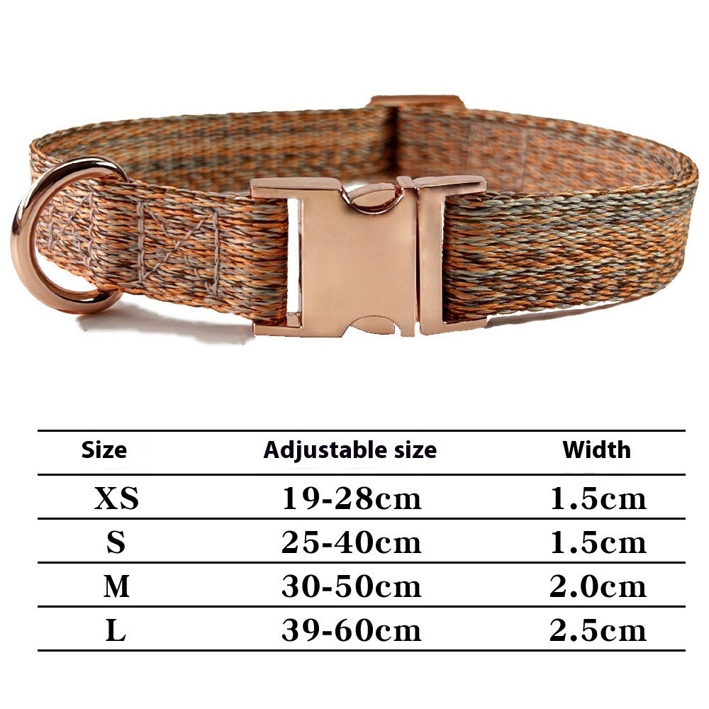 KFX-8532285 Personalized Durable Nylon Dog Leash with Anti-Lost Collar Set