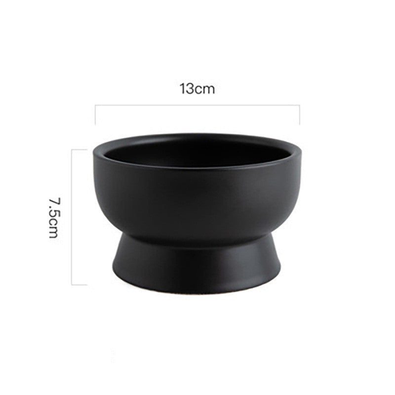 KFX-8532413 Ceramic Cat Water Bowl with Adjustable Height and Color Options