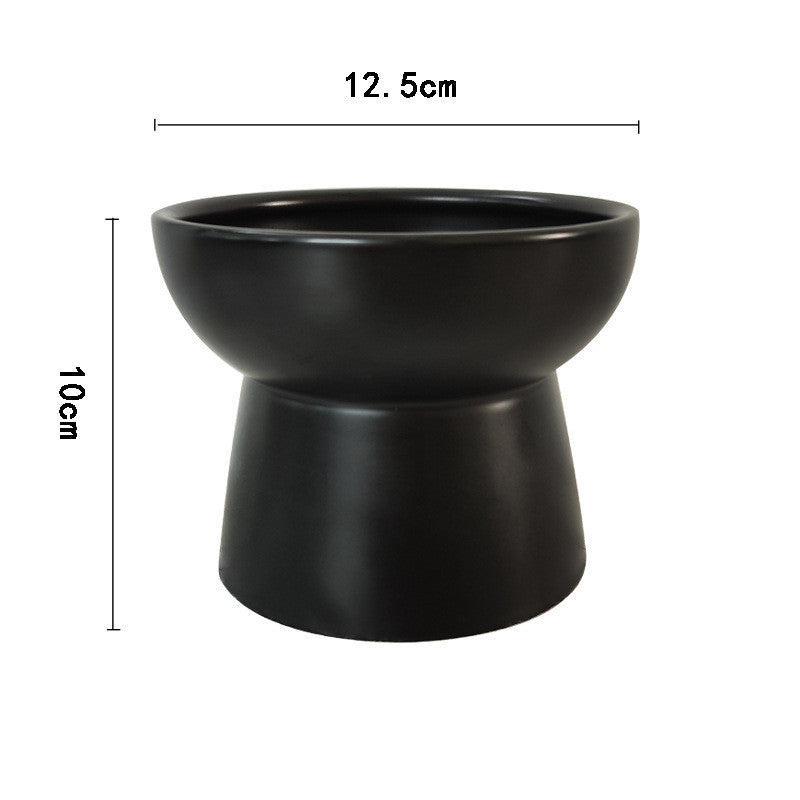KFX-8532413 Ceramic Cat Water Bowl with Adjustable Height and Color Options