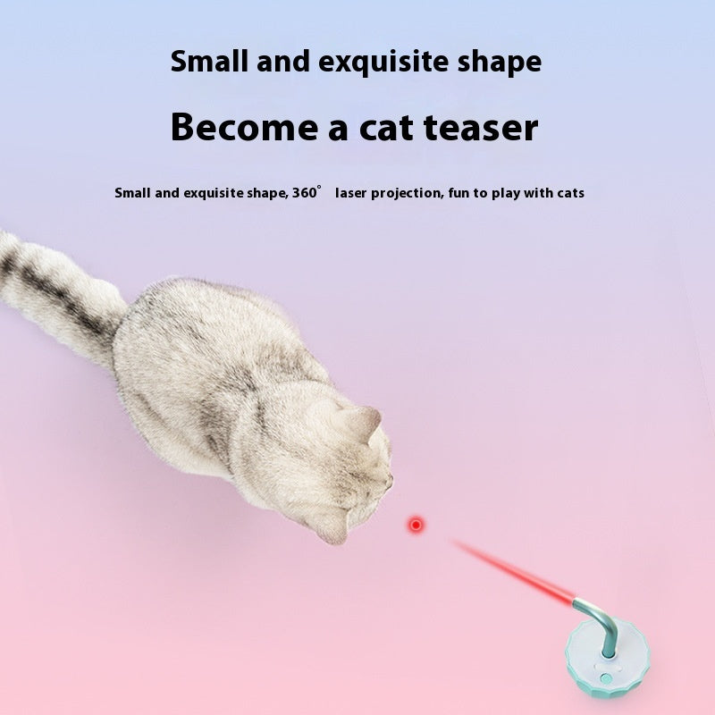 KFX-8537021 Automatic Interactive Cat Laser Toy with Tumbler Design and USB Charging for Indoor Play