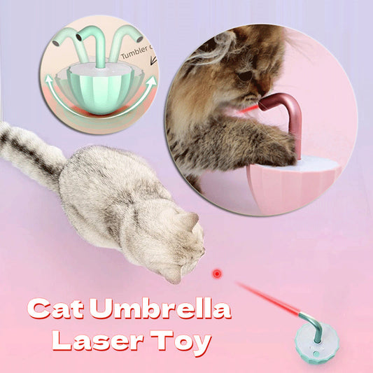KFX-8537021 Automatic Interactive Cat Laser Toy with Tumbler Design and USB Charging for Indoor Play