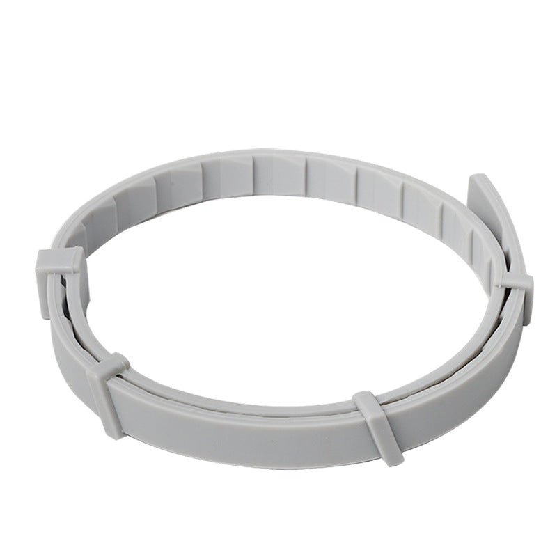 KFX-8538173 Insect-Repellent Silicone Pet Collar for Cats and Dogs - Grey, Orange, Blue, Black Options