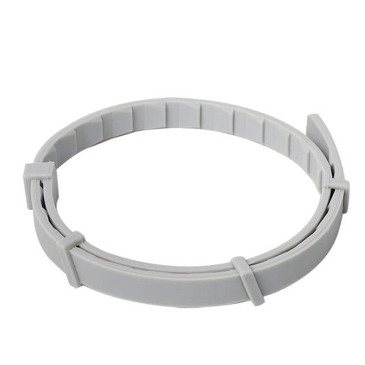 KFX-8538173 Insect-Repellent Silicone Pet Collar for Cats and Dogs - Grey, Orange, Blue, Black Options