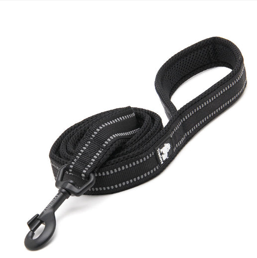 KFX-8541757 Nylon Dog Leash with Soft Mesh Lining and Reflective Accents, 110cm Length