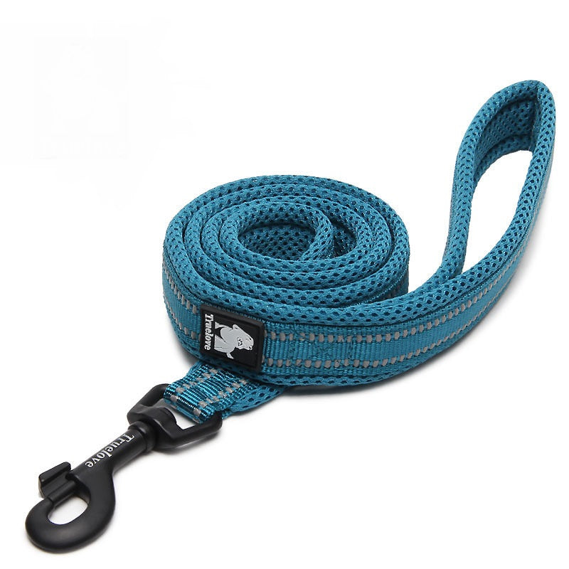 KFX-8541757 Nylon Dog Leash with Soft Mesh Lining and Reflective Accents, 110cm Length