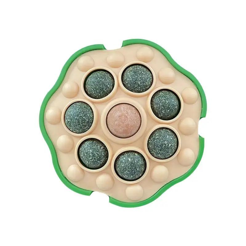 KFX-8542781 Interactive Catnip Balls for Wall Attachment | Edible Catnip Chew Toys for Indoor Play