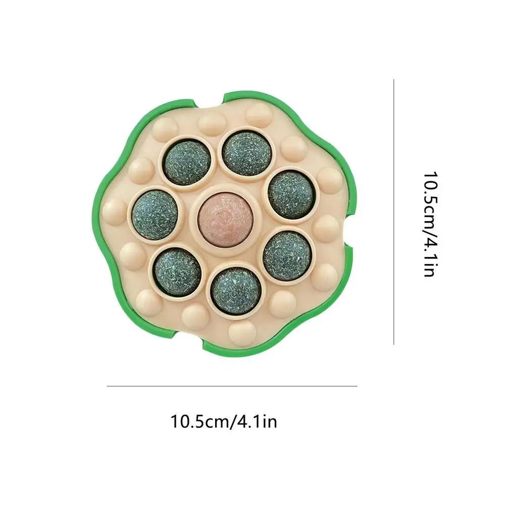 KFX-8542781 Interactive Catnip Balls for Wall Attachment | Edible Catnip Chew Toys for Indoor Play