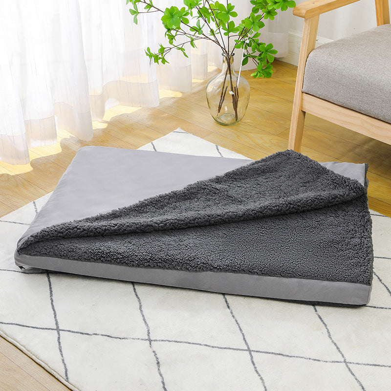 KFX-8543805 Removable Washable Dog Bed with Integrated Blanket Comforter, Multiple Sizes Available