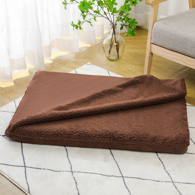 KFX-8543805 Removable Washable Dog Bed with Integrated Blanket Comforter, Multiple Sizes Available