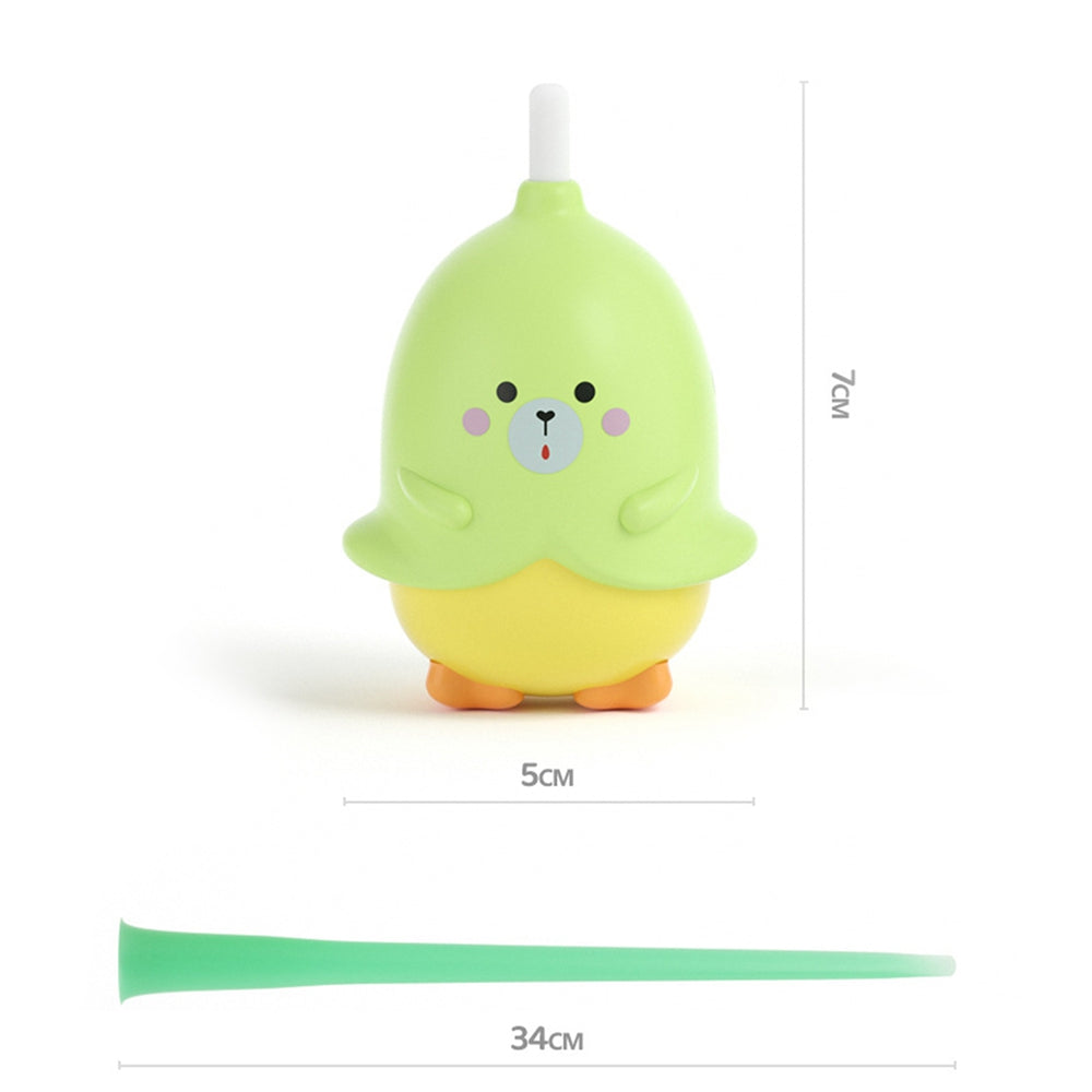 KFX-8548541 Interactive Rotating Cat Toy - Little Devil Tail Rubber Ball, Green, ABS Material, 34cm Long Tail