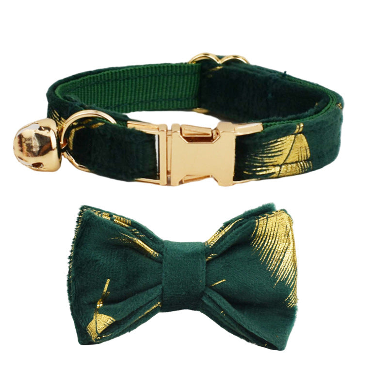 KFX-8550333 Charming Adjustable Cat Collar with Bow and Bell in Various Colors and Patterns