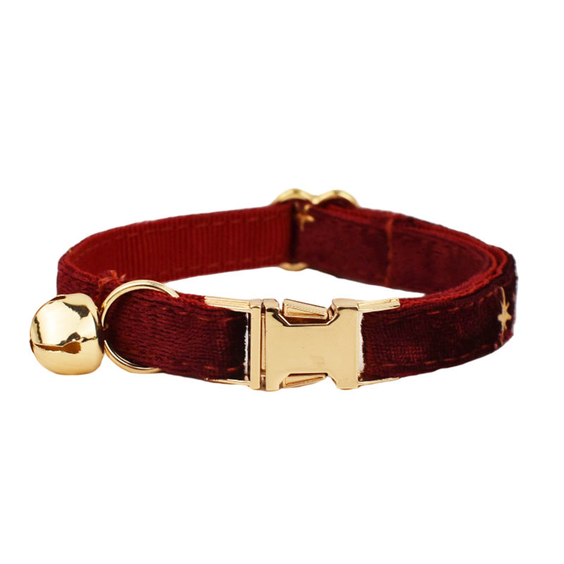 KFX-8550333 Charming Adjustable Cat Collar with Bow and Bell in Various Colors and Patterns
