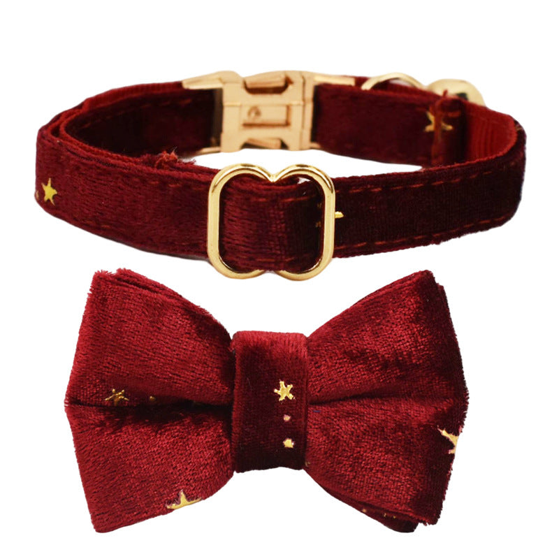 KFX-8550333 Charming Adjustable Cat Collar with Bow and Bell in Various Colors and Patterns