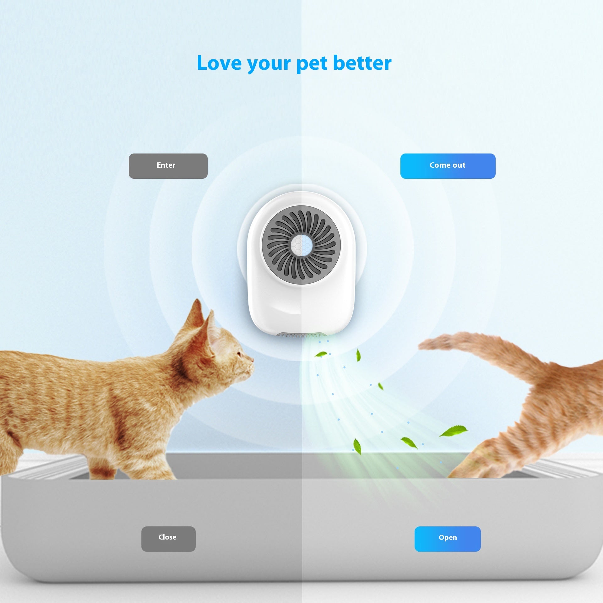 KFX-8550973 Ozone Air Cleaner for Cat Litter: Disinfecting and Deodorizing Machine with Negative Ion Technology