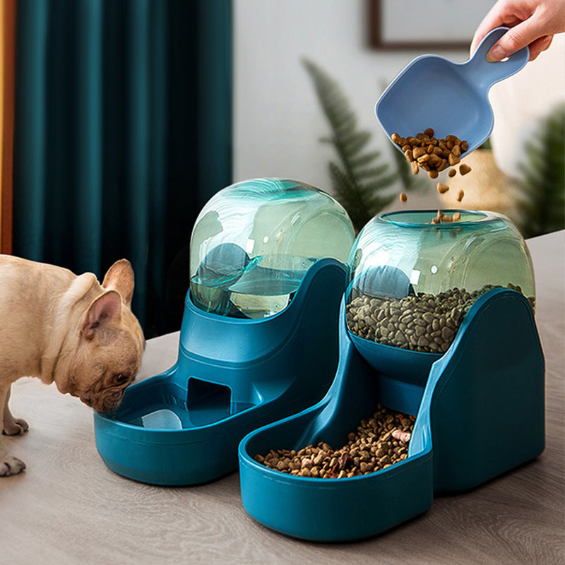 KFX-8553661 Automatic Pet Water Feeder and Drinking Fountain for Cats and Dogs - Large Capacity, Anti-Overturn Design