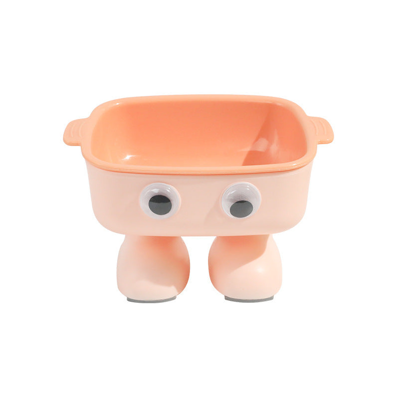 KFX-8554941 Elevated Robot-Shaped Cat Bowl with Detachable Inner Dish and Anti-Slip Base for Cats and Small Dogs