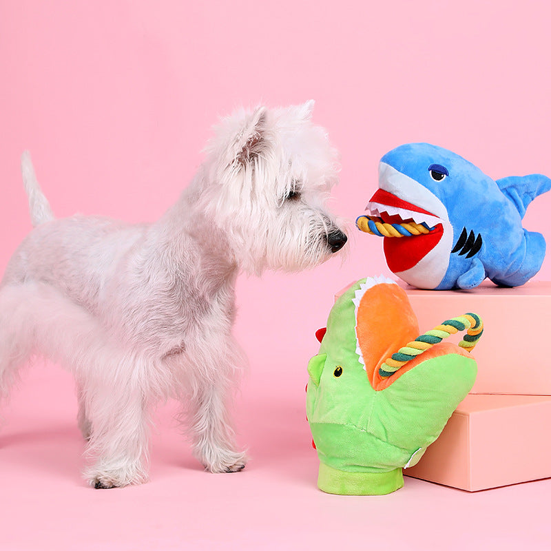 KFX-8556093 Plush Dog Supplies Monster and Shark Toys for Puppies and Children