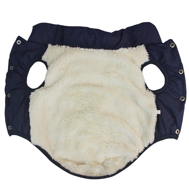 KFX-8557629 Large Breeds Padded Vest for Dogs - Warm Polyester Coat for Big Dogs