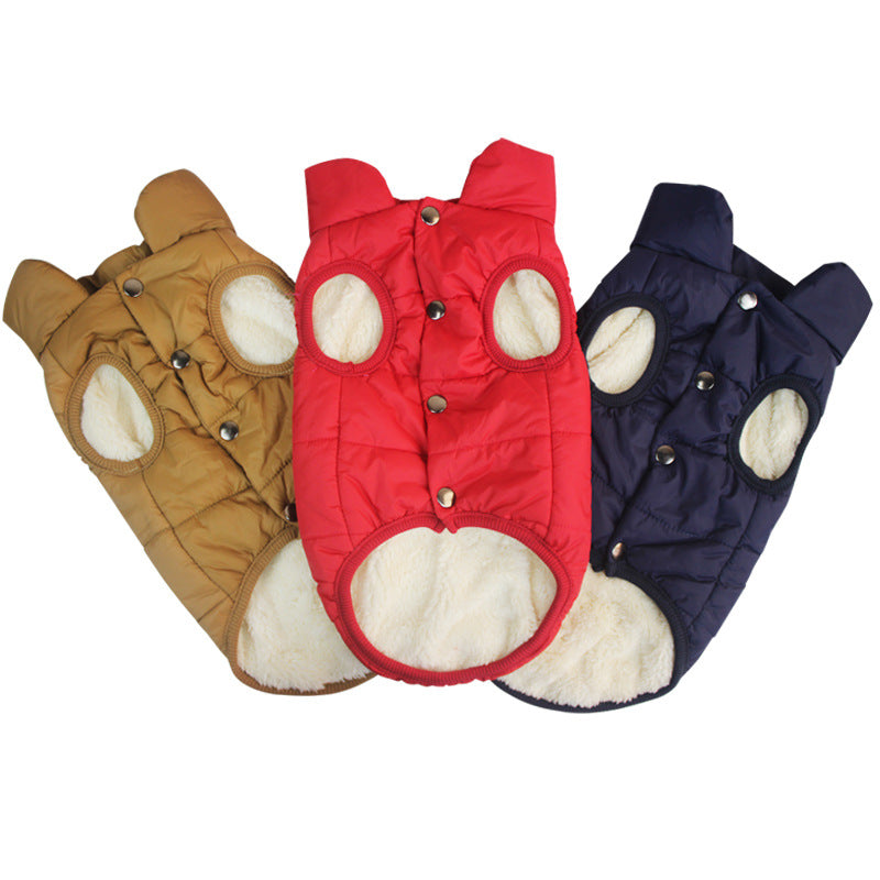 KFX-8557629 Large Breeds Padded Vest for Dogs - Warm Polyester Coat for Big Dogs