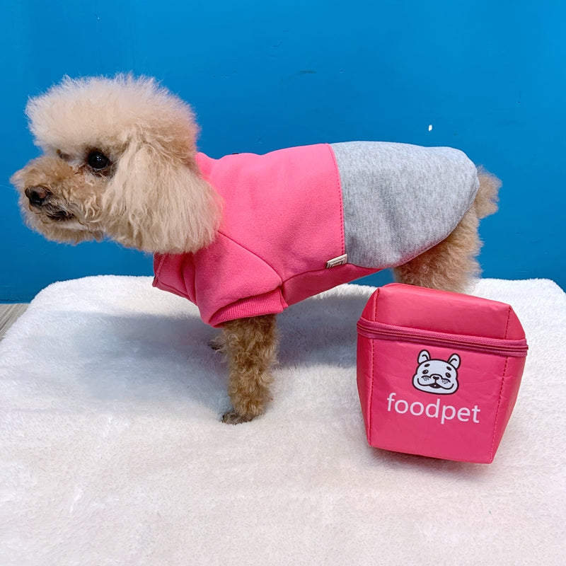 KFX-8559805 Casual Pink Cotton Coat for Large Dogs - Bichon and General Fit