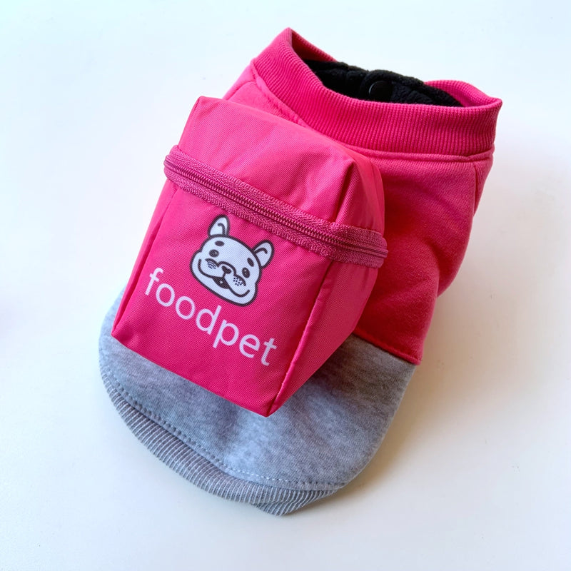 KFX-8559805 Casual Pink Cotton Coat for Large Dogs - Bichon and General Fit