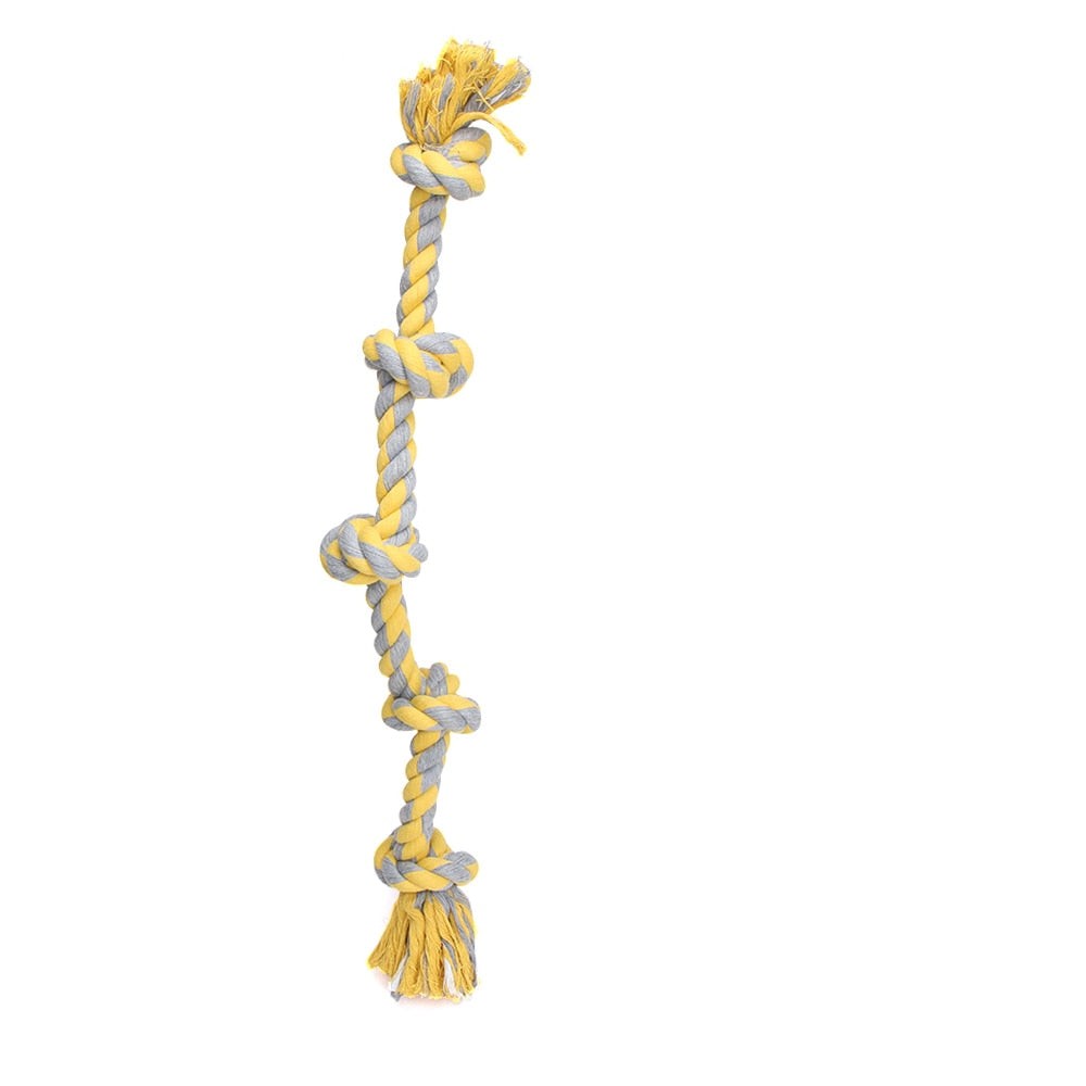 KFX-8564029 Durable Cotton Rope Dog Knot Toy for Teeth Grinding - 60cm Length, Safe and Fun