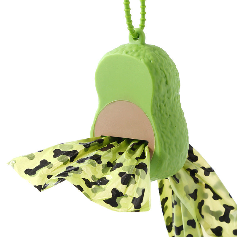 KFX-8565437 Dog Pooper Scooper with Bone Print Garbage Bags and Dispenser for Easy Cleanup