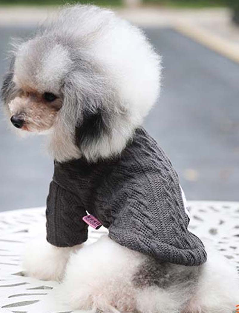 KFX-8566973 Cozy Knitted Acrylic Dog Sweater for Autumn and Winter