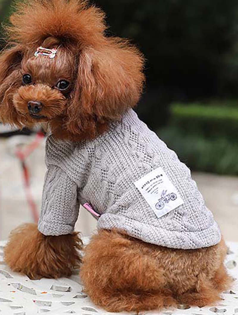 KFX-8566973 Cozy Knitted Acrylic Dog Sweater for Autumn and Winter