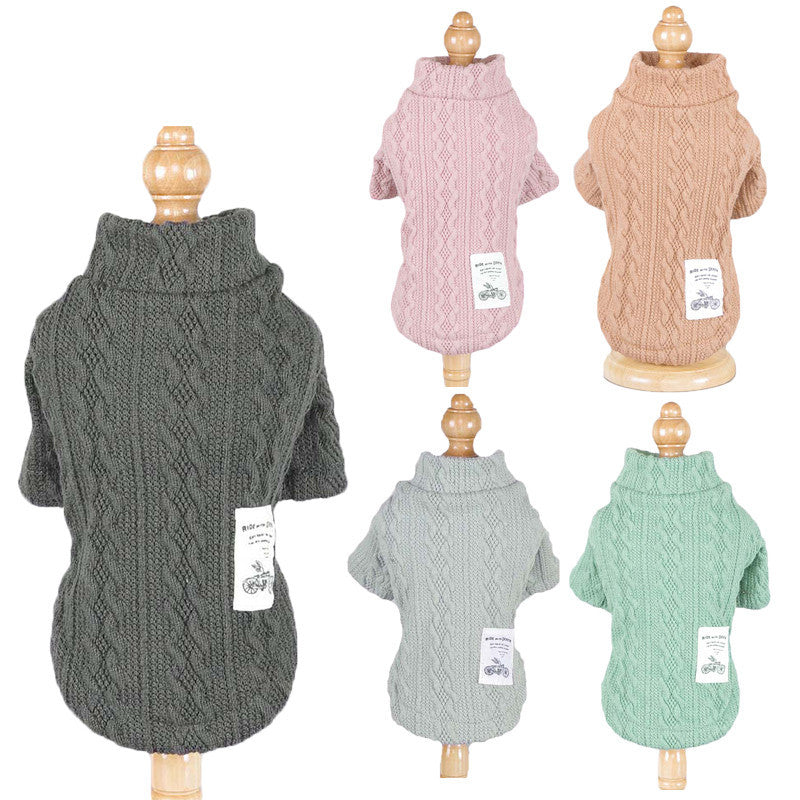 KFX-8566973 Cozy Knitted Acrylic Dog Sweater for Autumn and Winter