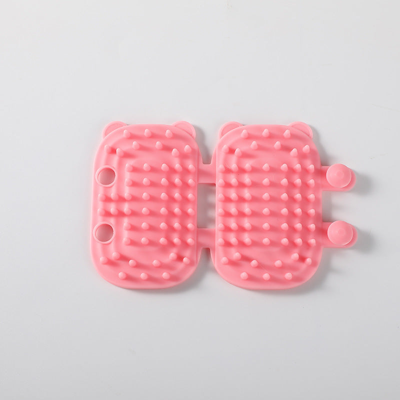 KFX-8567613 Cat Ear Petting Post with Silicone Cleaning Function in Multiple Color Options
