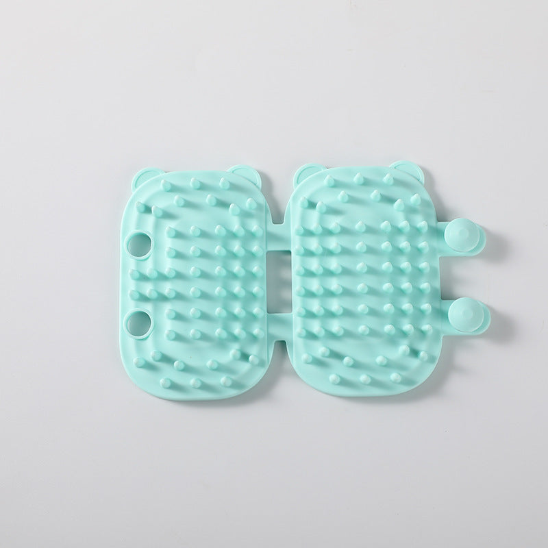 KFX-8567613 Cat Ear Petting Post with Silicone Cleaning Function in Multiple Color Options