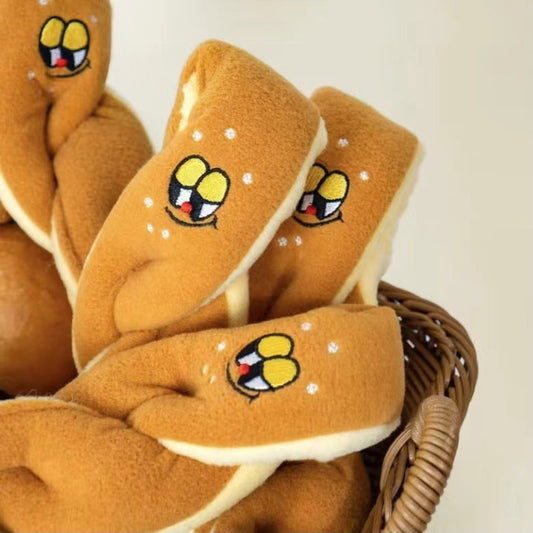 KFX-8568637 Simulated Long Bread Plush Toy – Hidden Food Smelling & Soft Material, 25*7cm Loaf Design