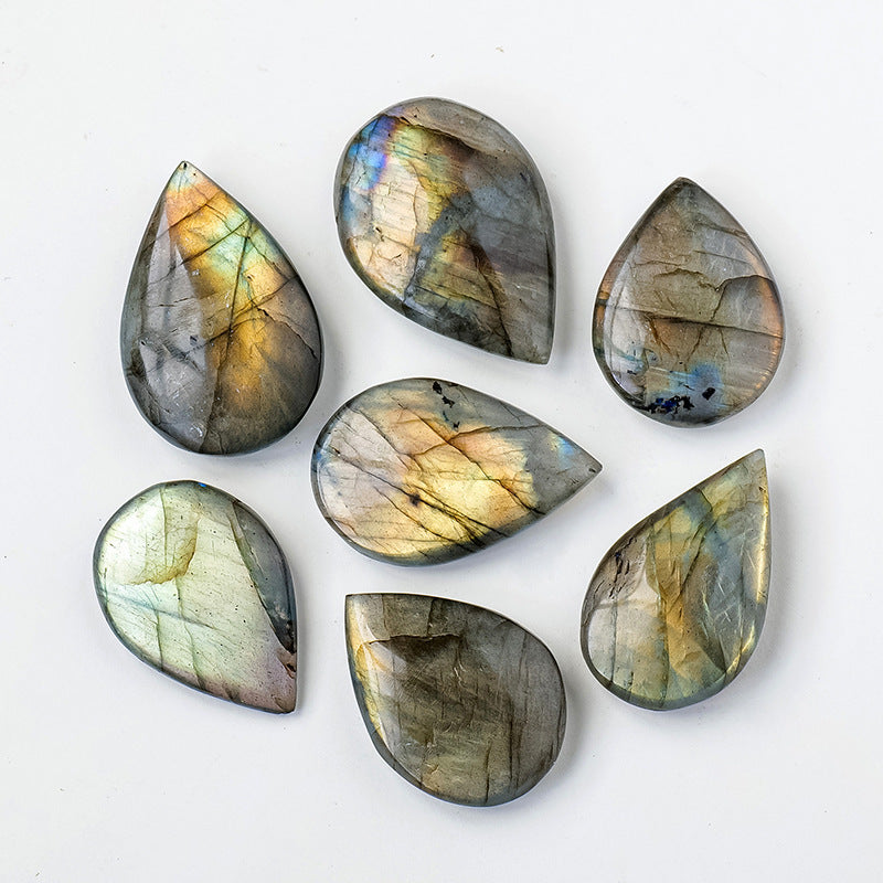 KFX-8570429 Labradorite Crystal Blue Light Droplets - Modern Simplicity Stone 3-4cm