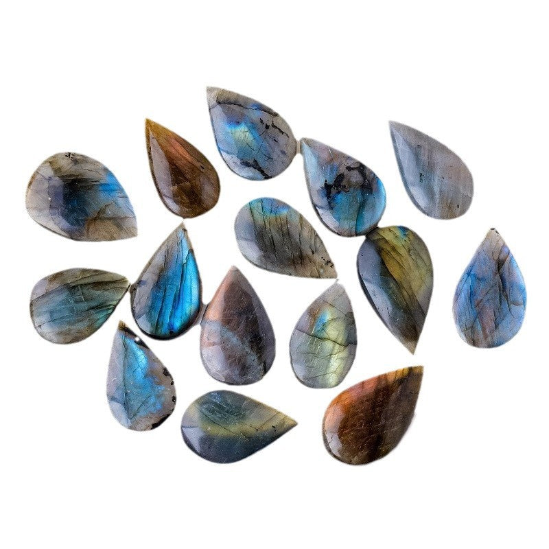 KFX-8570429 Labradorite Crystal Blue Light Droplets - Modern Simplicity Stone 3-4cm