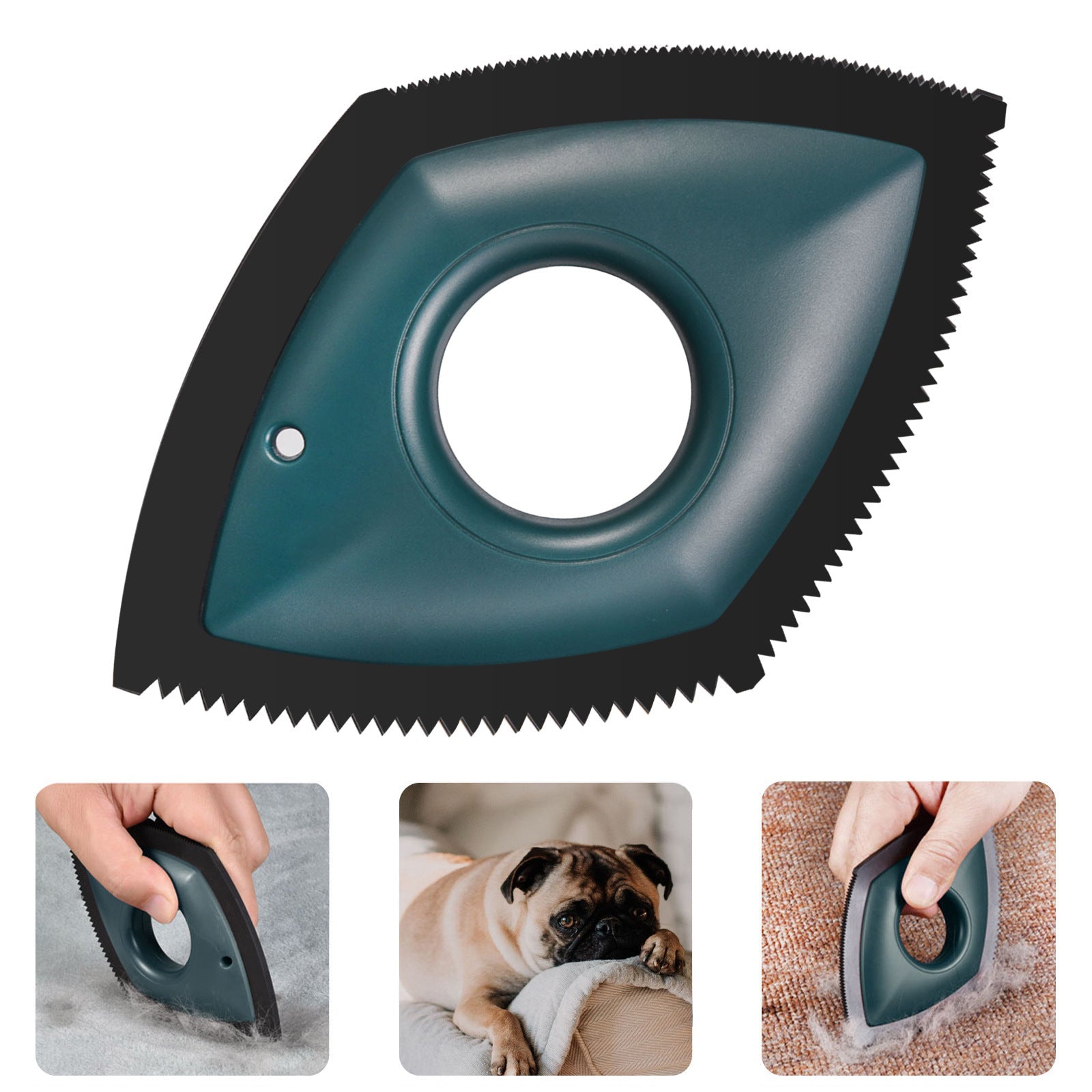 KFX-8570557 Pet Hair Remover Tool with Four Cleaning Modes for Effective Fur Removal from Cars & Carpets