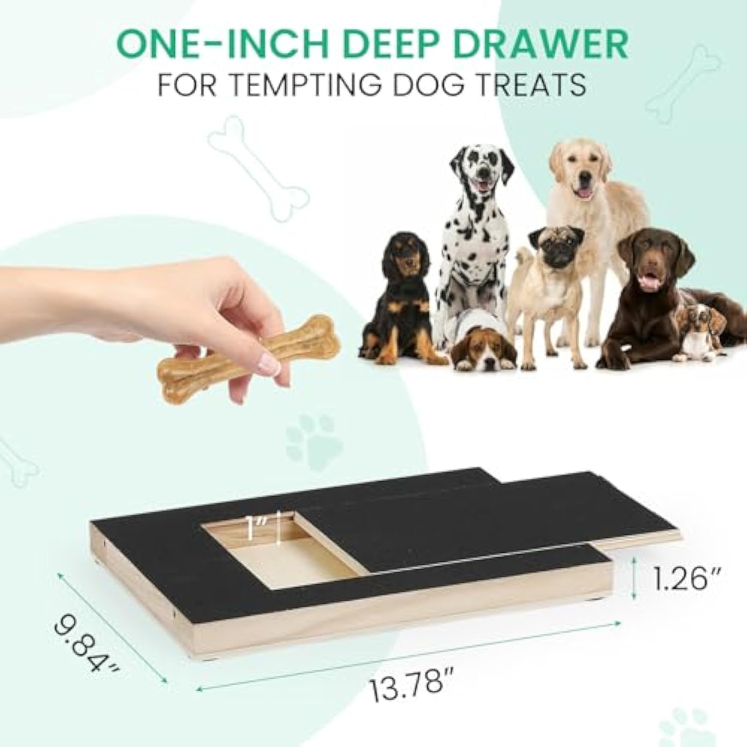 KFX-8572221 Dog Nail Scratch Board with Treat Box - Safe and Fun Nail Trimming Solution for All Breeds and Sizes