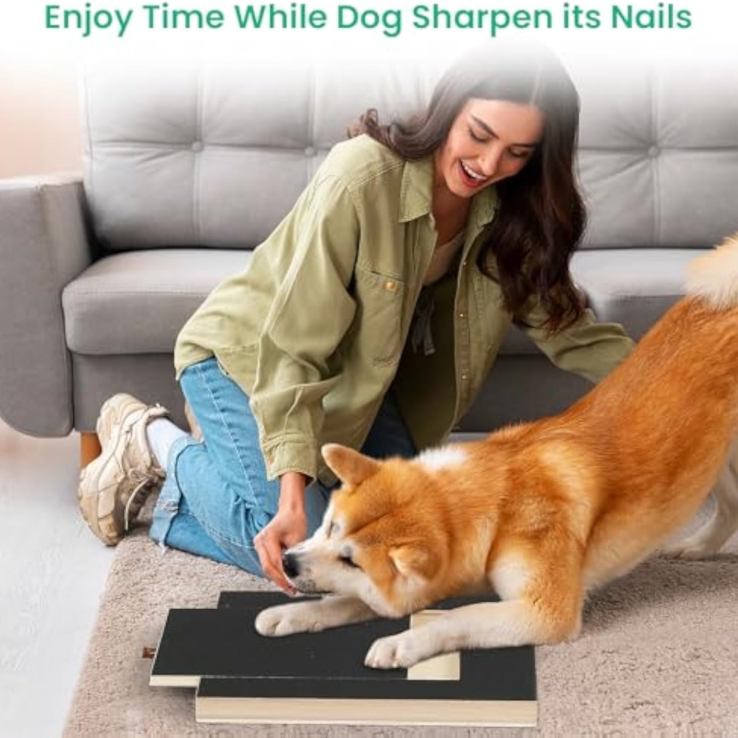 KFX-8572221 Dog Nail Scratch Board with Treat Box - Safe and Fun Nail Trimming Solution for All Breeds and Sizes